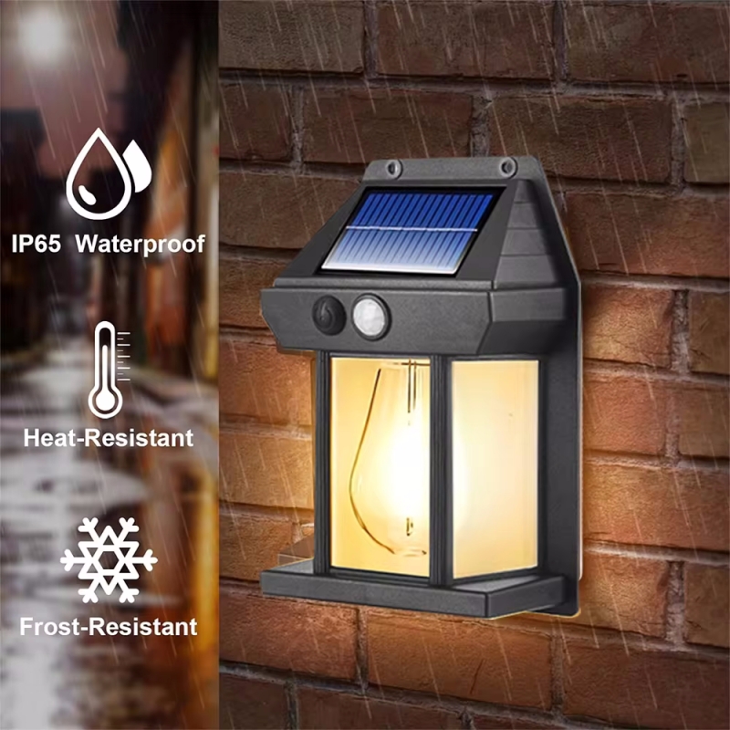 Solar Wall Light Fence Lamp - Solar Wall Light Outdoor Waterproof Sunlight