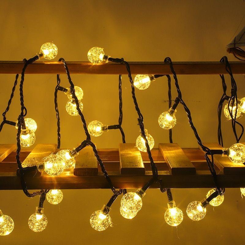 Solar String Lights Outdoor 20M - Outdoor Solar Ball String Lights 8
