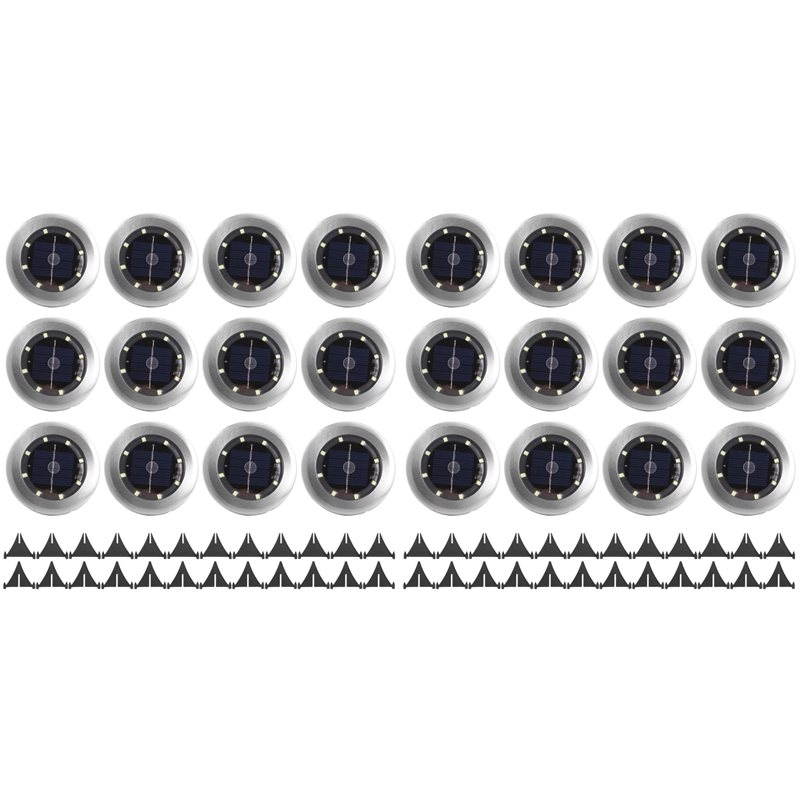 Solar Pathway Lights 8 Pack - ABKW-24 Pack Solar Lights Outdoor Garden