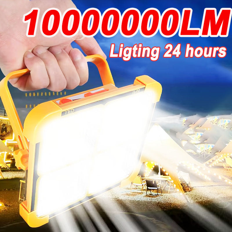 Solar Lantern Camping Collapsible - 1000000LM Outdoor LED Solar Lamp Solar