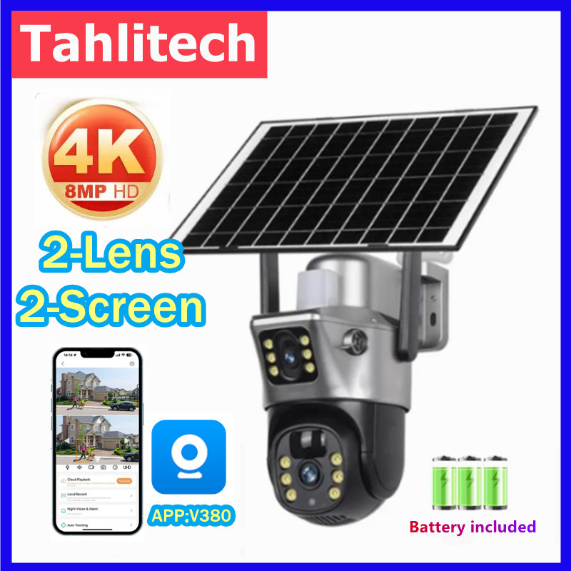 Solar Security Camera Light - Tahlitech Solar Camera 4G Sim Outdoor