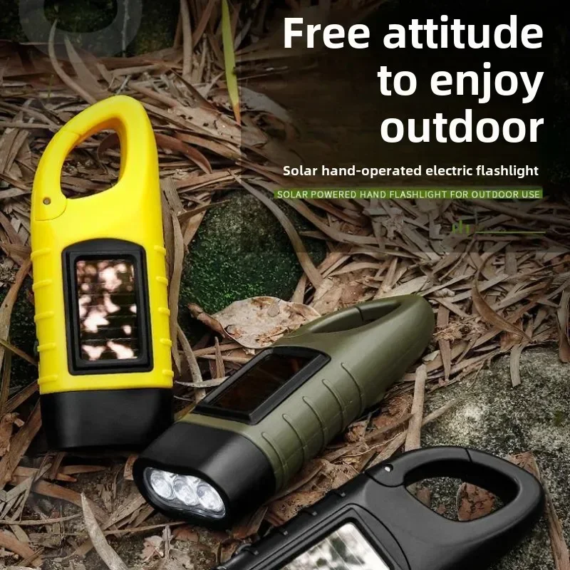 Solar Lantern Camping Collapsible - Portable Lightweight Solar Hand Crank Flashlight