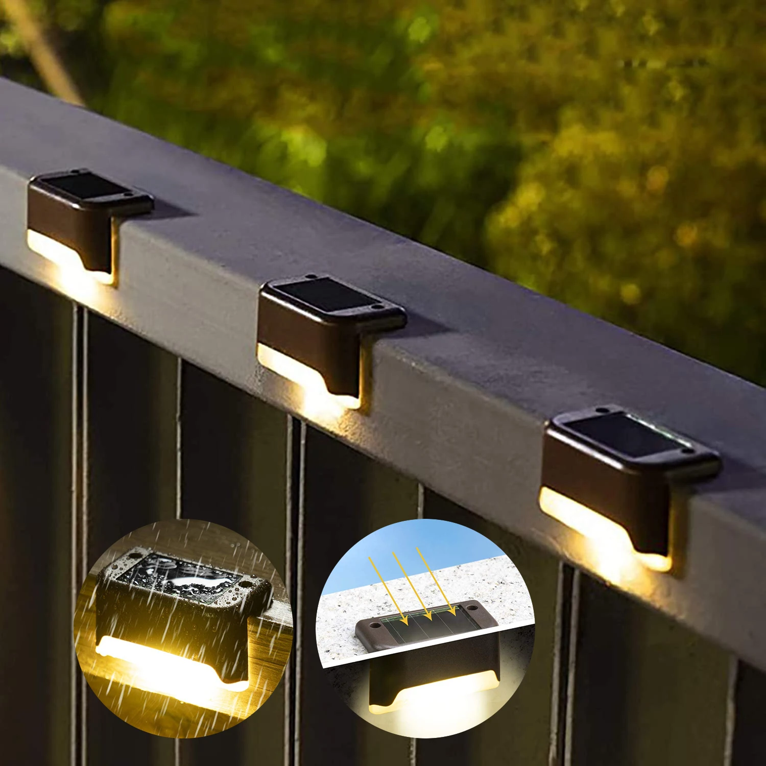 Solar Post Cap Light 4X4 - 1/4/8/12/pcs Solar LED Lights Outdoor Garden