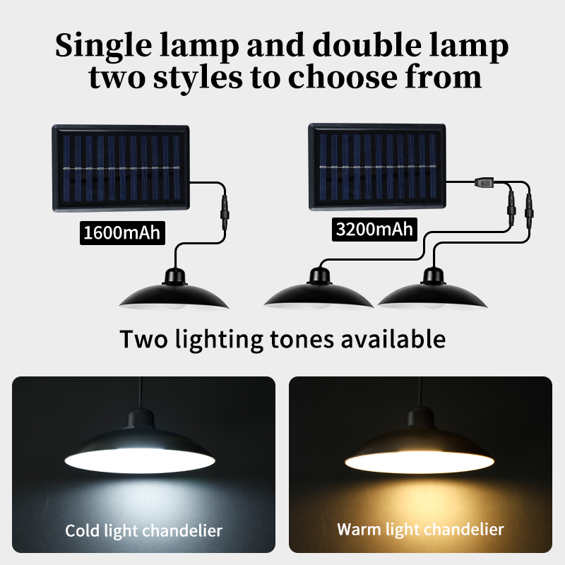 Solar Lantern Camping Collapsible - Waterproof Solar LED Chandelier Light Solar