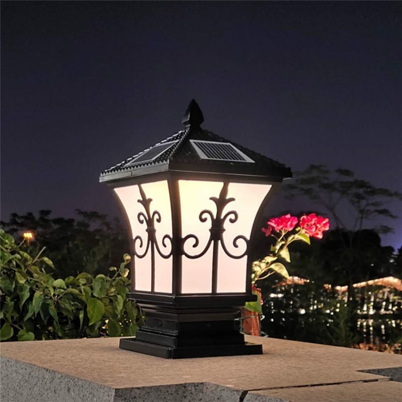 Solar Garden Light Dusk To Dawn - SHGO LED Solar Post Light Outdoor