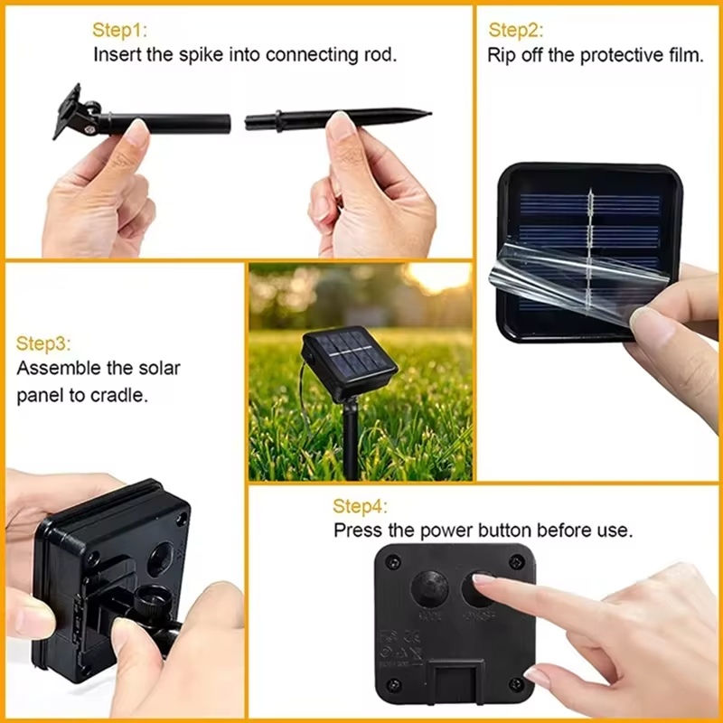 Solar String Lights Outdoor 20M - Waterproof Solar String Lights Outdoor 8
