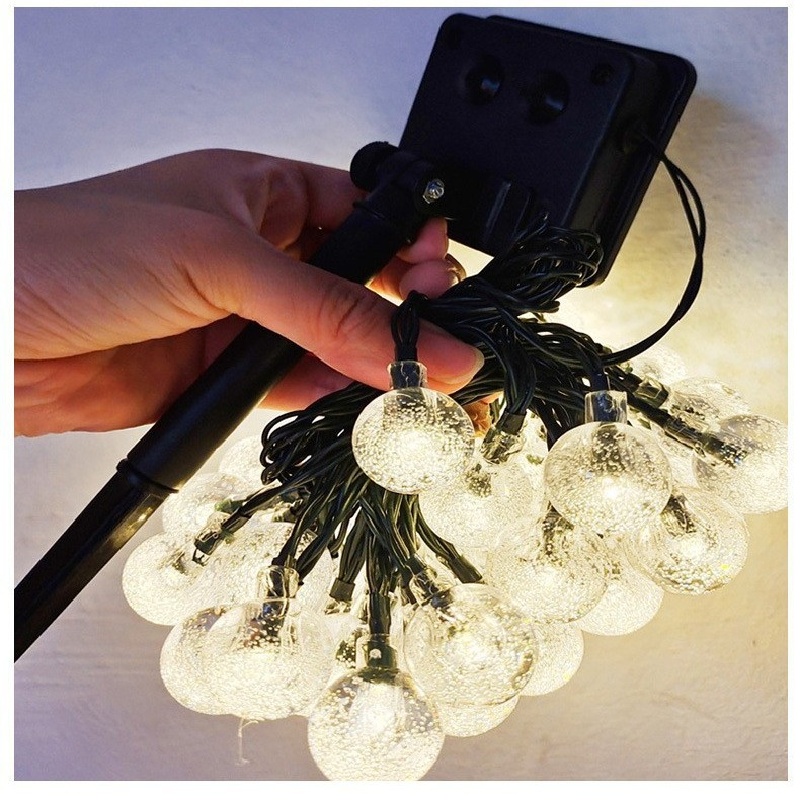 Solar String Lights Outdoor 20M - Solar String Lights 14.76ft 30 LEDs