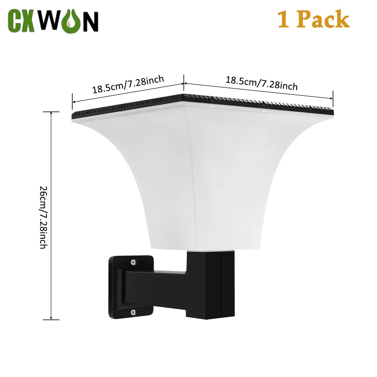 Solar Post Cap Light 4X4 - Solar Wall LED Lights with Radar