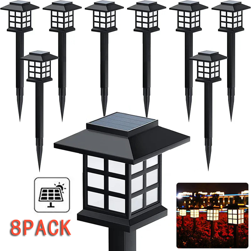 Solar Pathway Lights 8 Pack - 8 Pack Solar Pathway Lights Outdoor