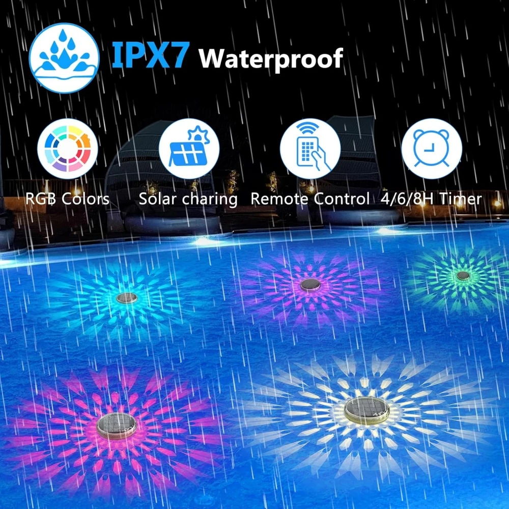 Solar Floating Pool Lights RGB - đánh giá và giá Solar Garden Spotlight Rgb