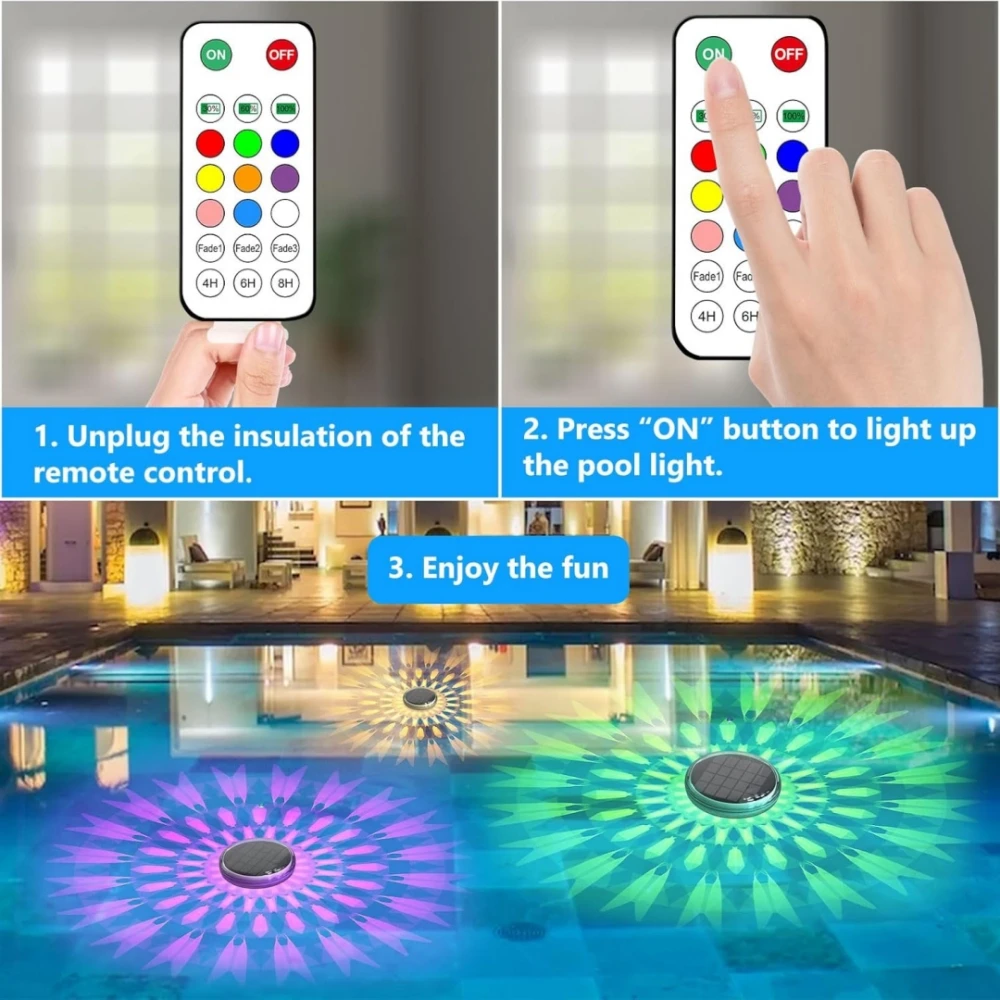 Solar Floating Pool Lights RGB - đánh giá và giá Solar Garden Spotlight Rgb