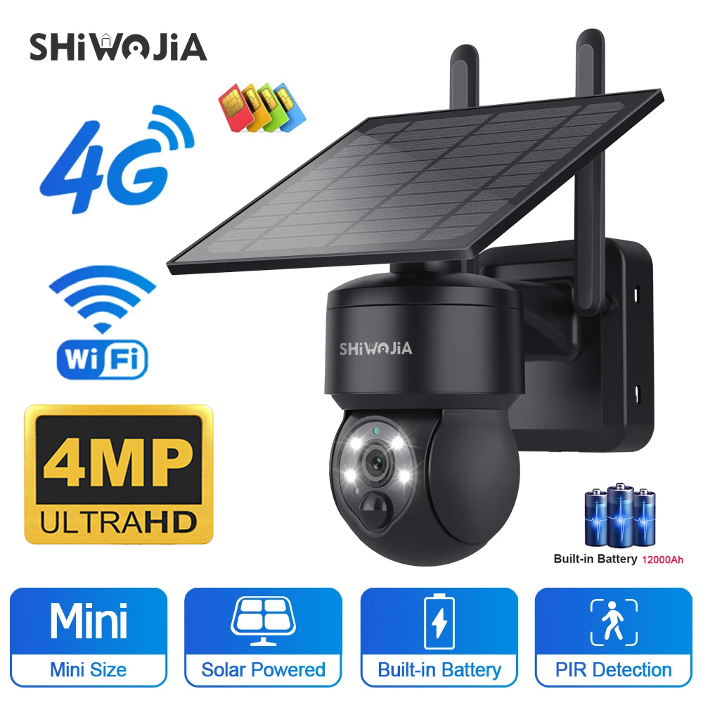 SHIWOJIA WIFI Không Dây PTZ Nă - đánh giá và giá Solar Security Camera Light