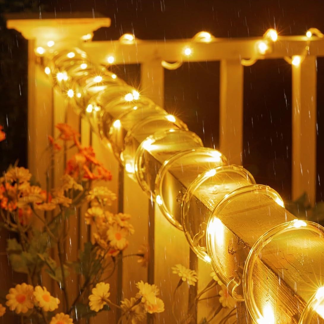 Outdoor Solar Tube Rope Led Li - đánh giá và giá Solar String Lights Outdoor 20M