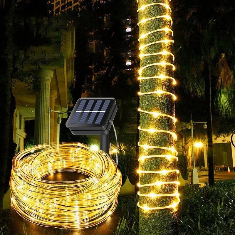 Outdoor Solar Tube Rope Led Li - đánh giá và giá Solar String Lights Outdoor 20M
