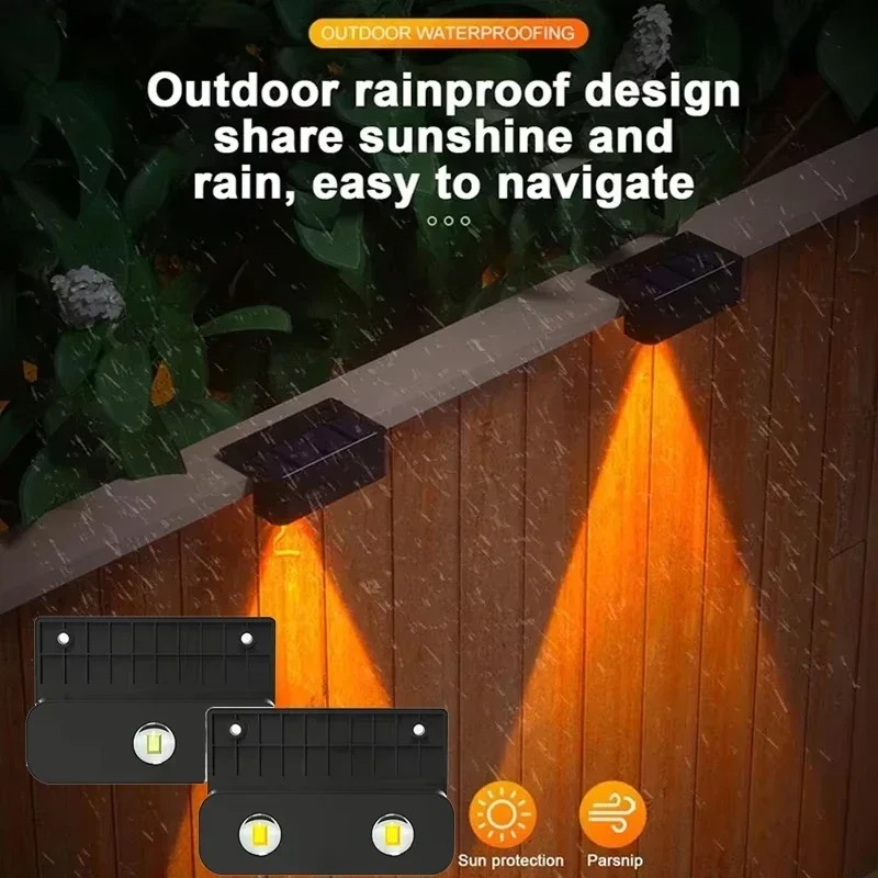 1/2/4PCS  Solar Wall Light Out - đánh giá và giá Solar Wall Light Fence Lamp