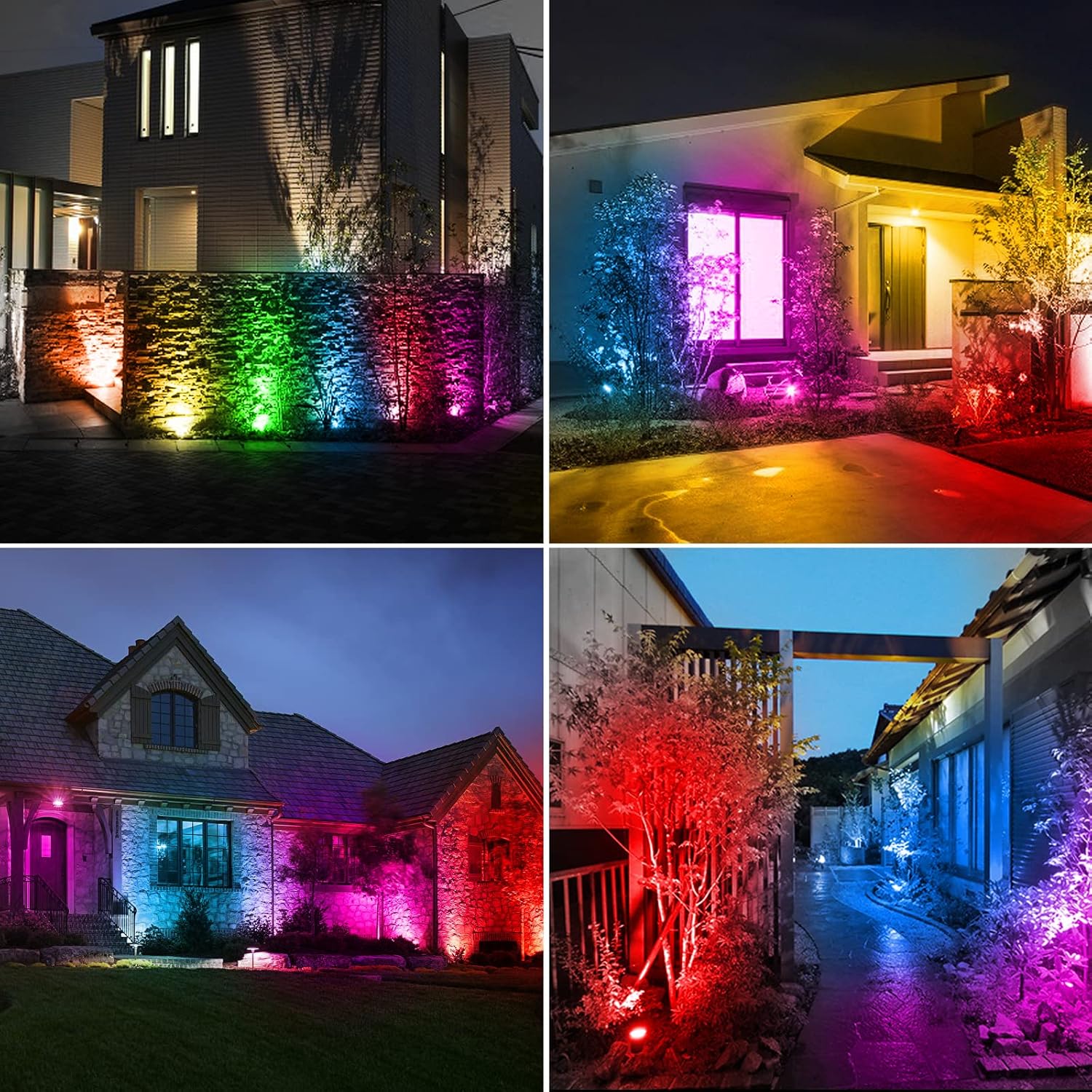 1/2/4/6 LEDS RGB Solar Spotlig - đánh giá và giá Solar Garden Spotlight Rgb