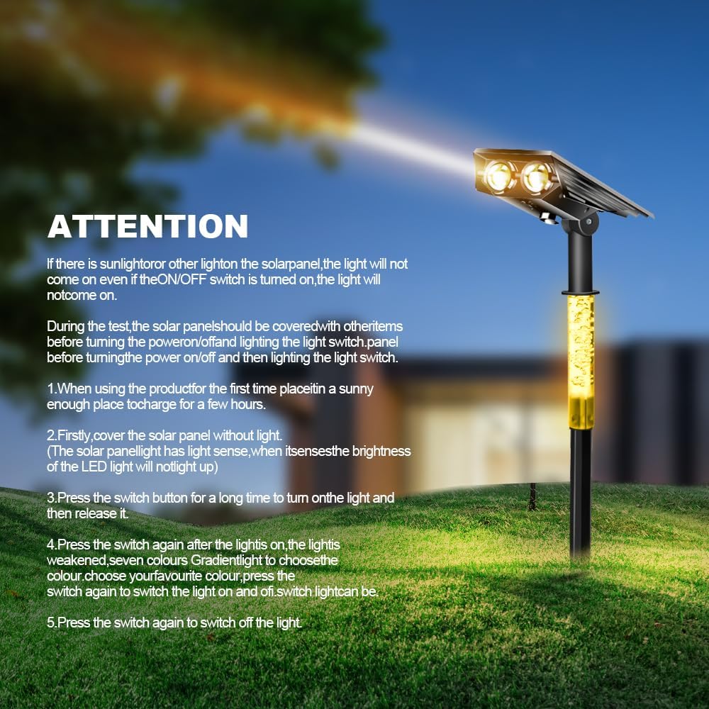 Solar Garden Lawn Lamp Outdoor - đánh giá và giá Solar Garden Spotlight Rgb