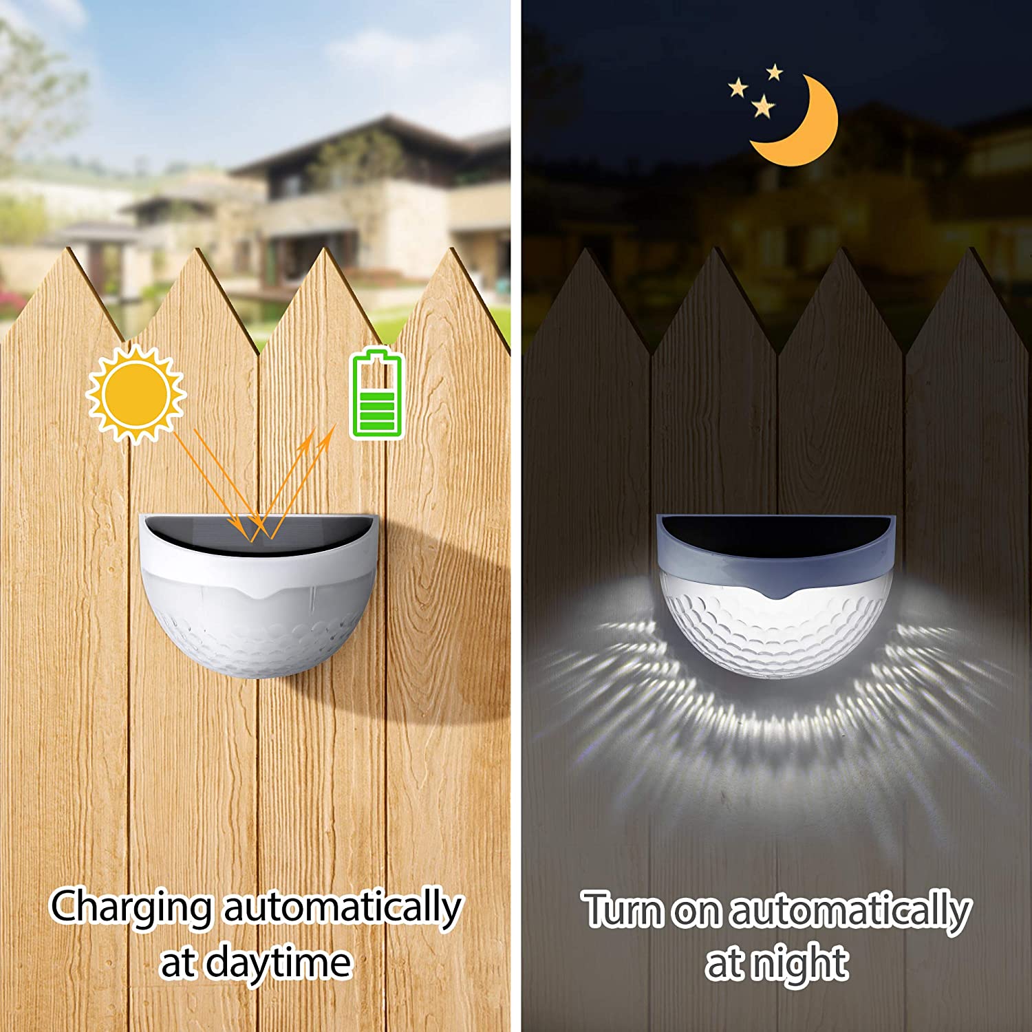 LED Solar Light Outdoor Wall L - đánh giá và giá Solar Wall Light Fence Lamp
