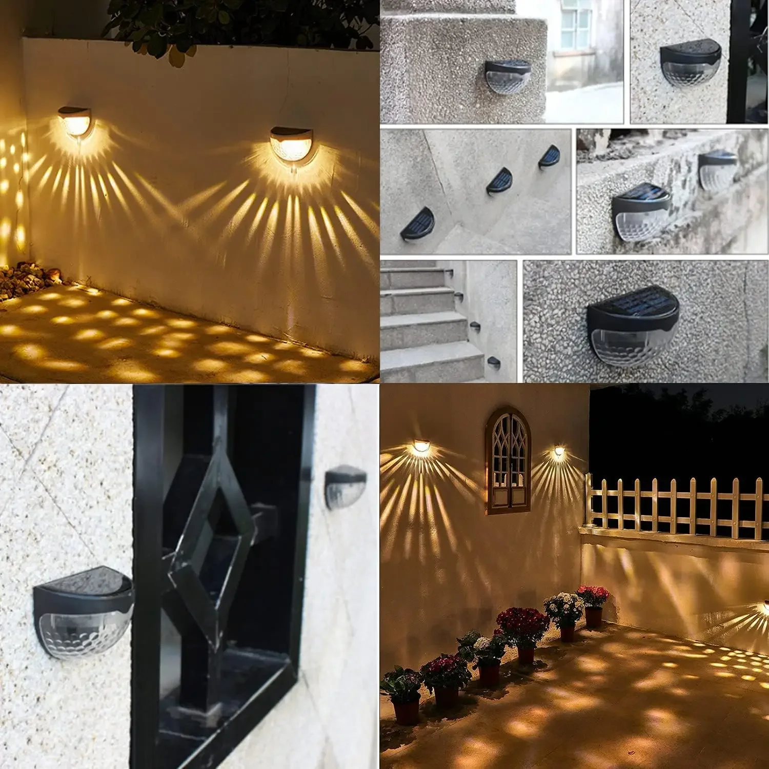 LED Solar Light Outdoor Wall L - đánh giá và giá Solar Wall Light Fence Lamp