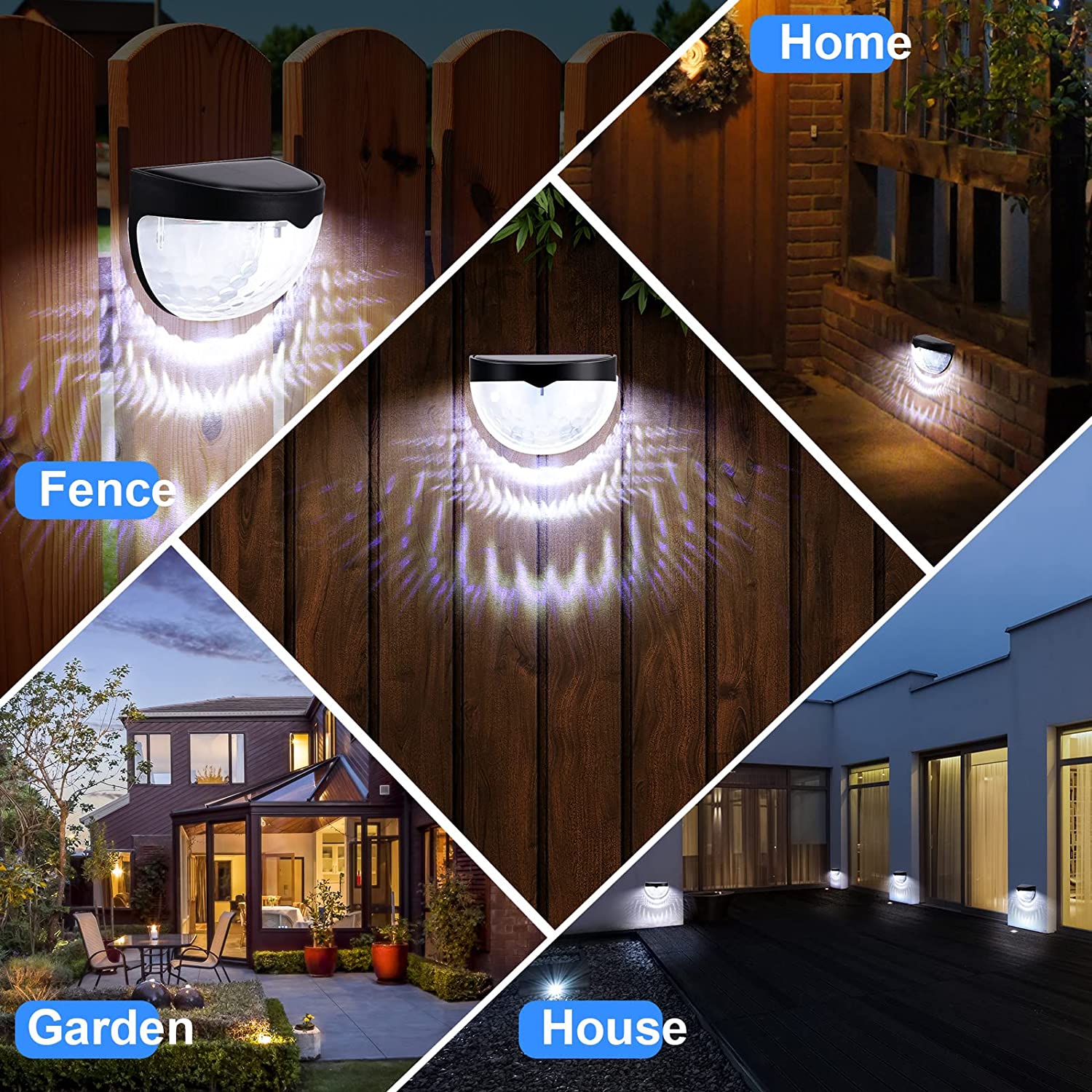 LED Solar Light Outdoor Wall L - đánh giá và giá Solar Wall Light Fence Lamp