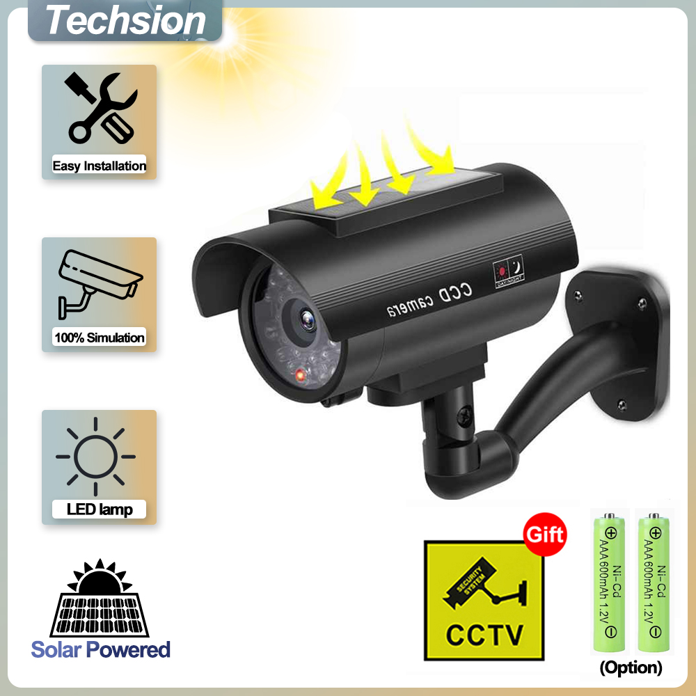 Solar Panel Dummy Surveillance - đánh giá và giá Solar Security Camera Light