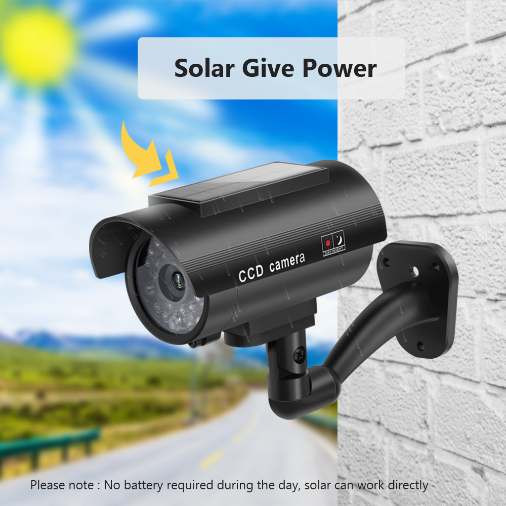 Solar Panel Dummy Surveillance - đánh giá và giá Solar Security Camera Light
