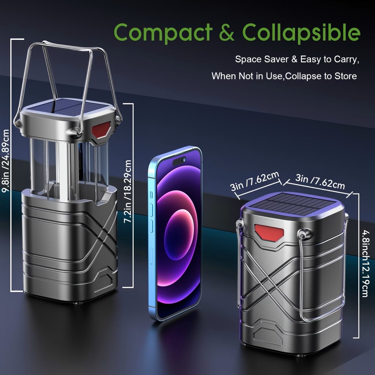 Solar Camping Lantern 2/4-Pack - đánh giá và giá Solar Lantern Camping Collapsible