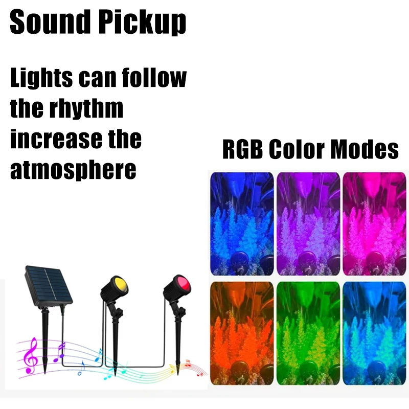 3000K/RGB Solar LED Light Outd - đánh giá và giá Solar Garden Spotlight Rgb