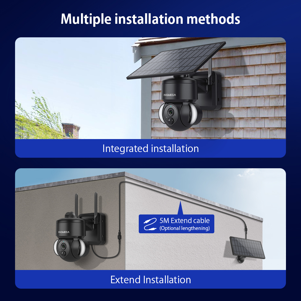 INQMEGA Camera Giám Sát Không  - đánh giá và giá Solar Security Camera Light