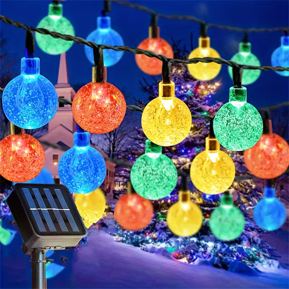 Outdoor Solar Ball String Ligh - đánh giá và giá Solar String Lights Outdoor 20M