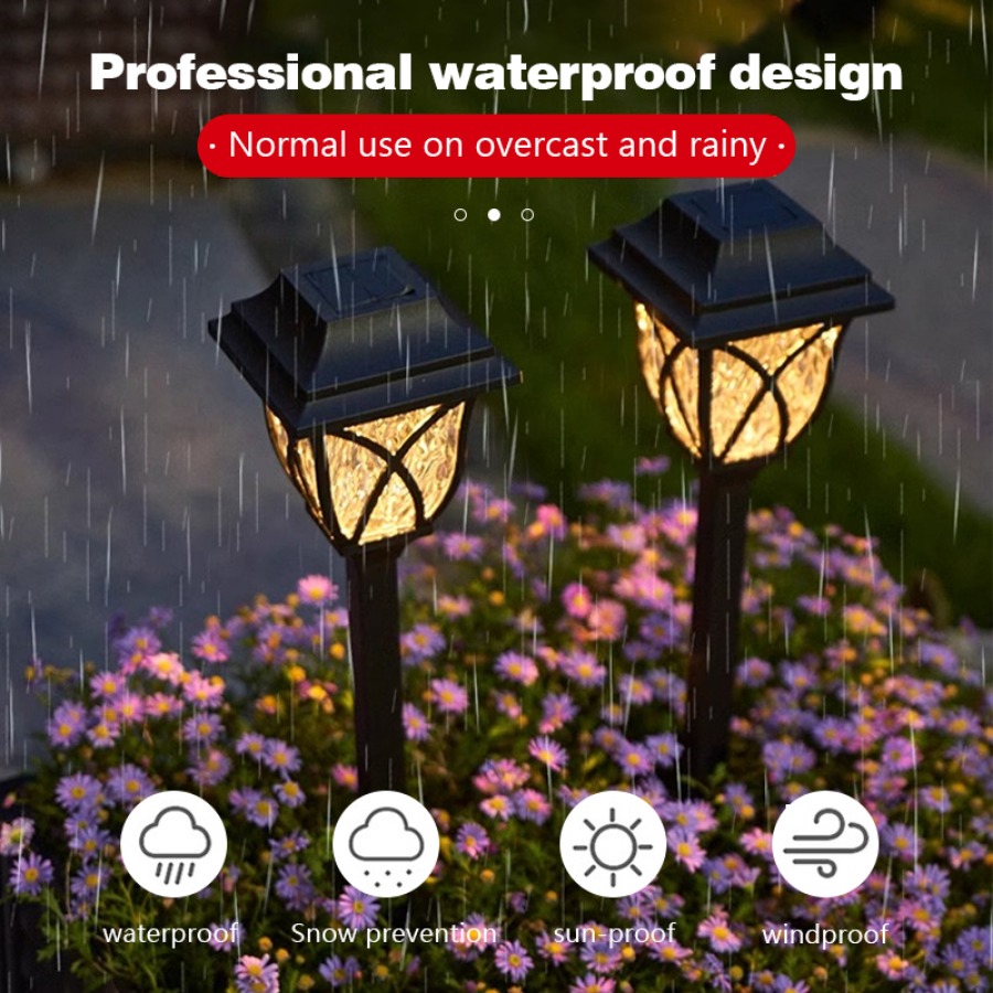 8 Pack Solar LED Courtyard Lam - đánh giá và giá Solar Pathway Lights 8 Pack