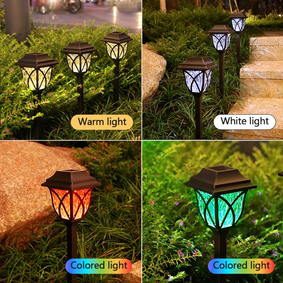 8 Pack Solar LED Courtyard Lam - đánh giá và giá Solar Pathway Lights 8 Pack
