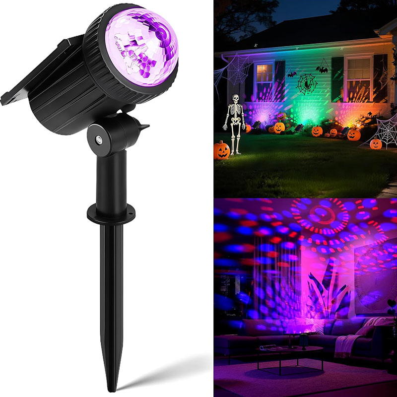 Solar Spotlights RGB LED Garde - đánh giá và giá Solar Garden Spotlight Rgb