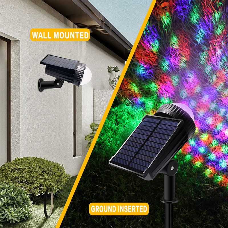 Solar Spotlights RGB LED Garde - đánh giá và giá Solar Garden Spotlight Rgb