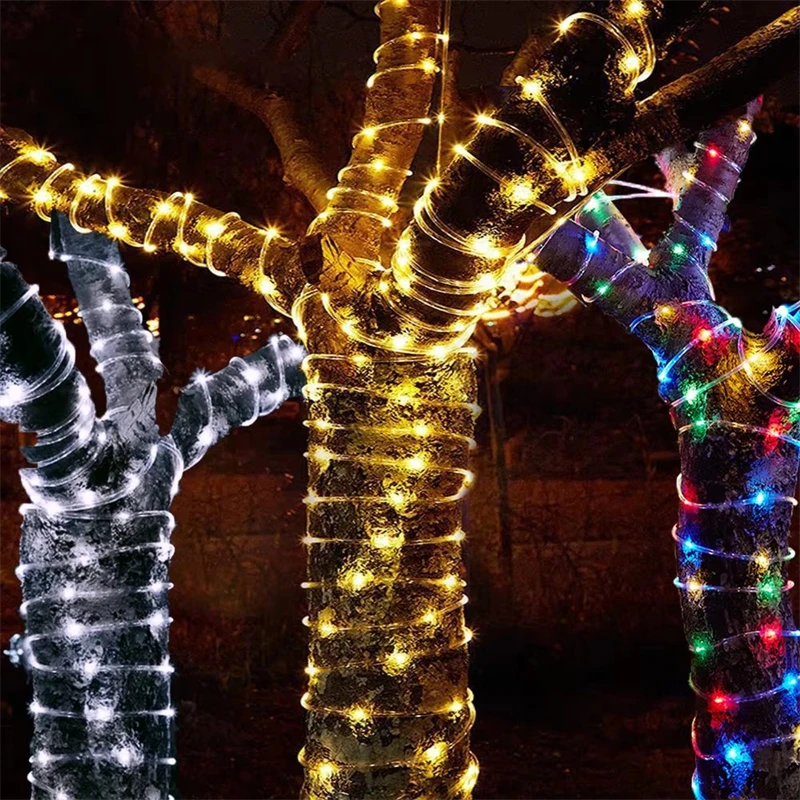 5M/10M/20M Solar LED Rope Ligh - đánh giá và giá Solar String Lights Outdoor 20M