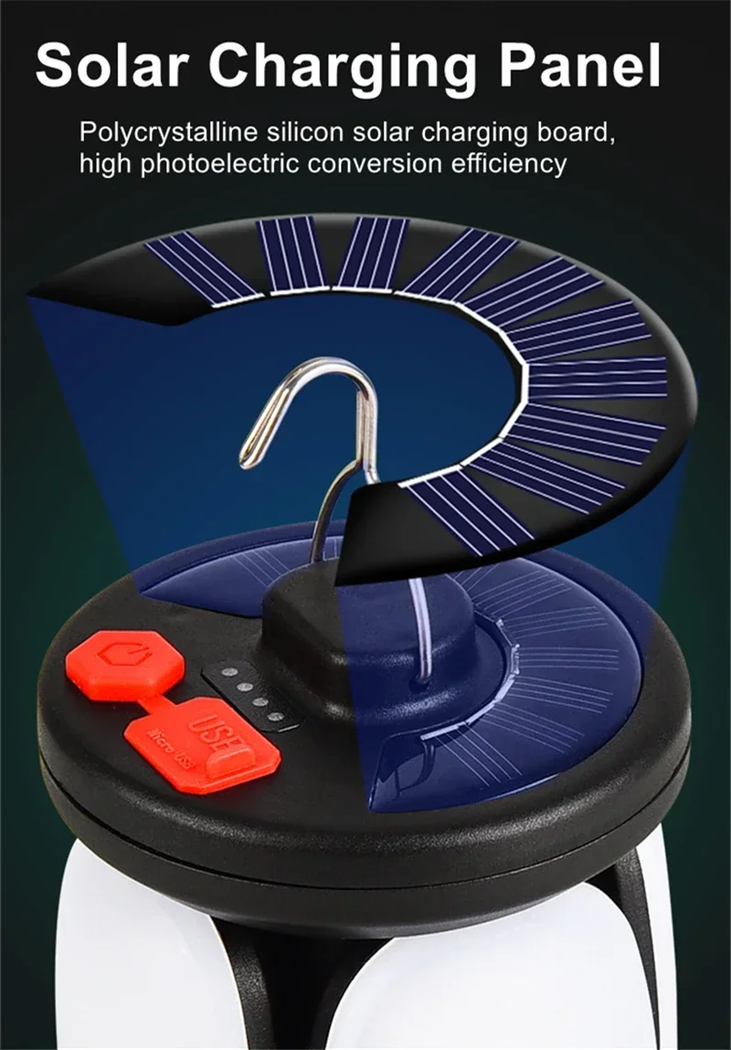 Outdoor Lighting LED Leaf Camp - đánh giá và giá Solar Lantern Camping Collapsible