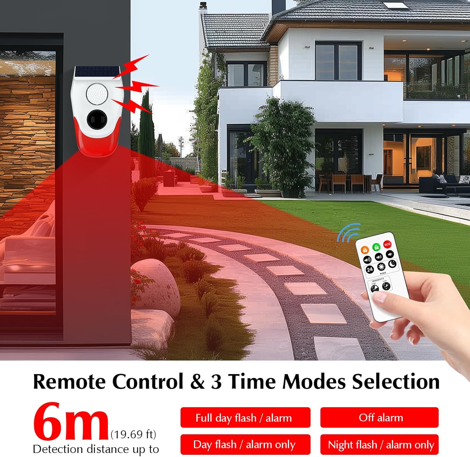 Solar Motion Sensor Outdoor Al - đánh giá và giá Solar Ground Light Driveway