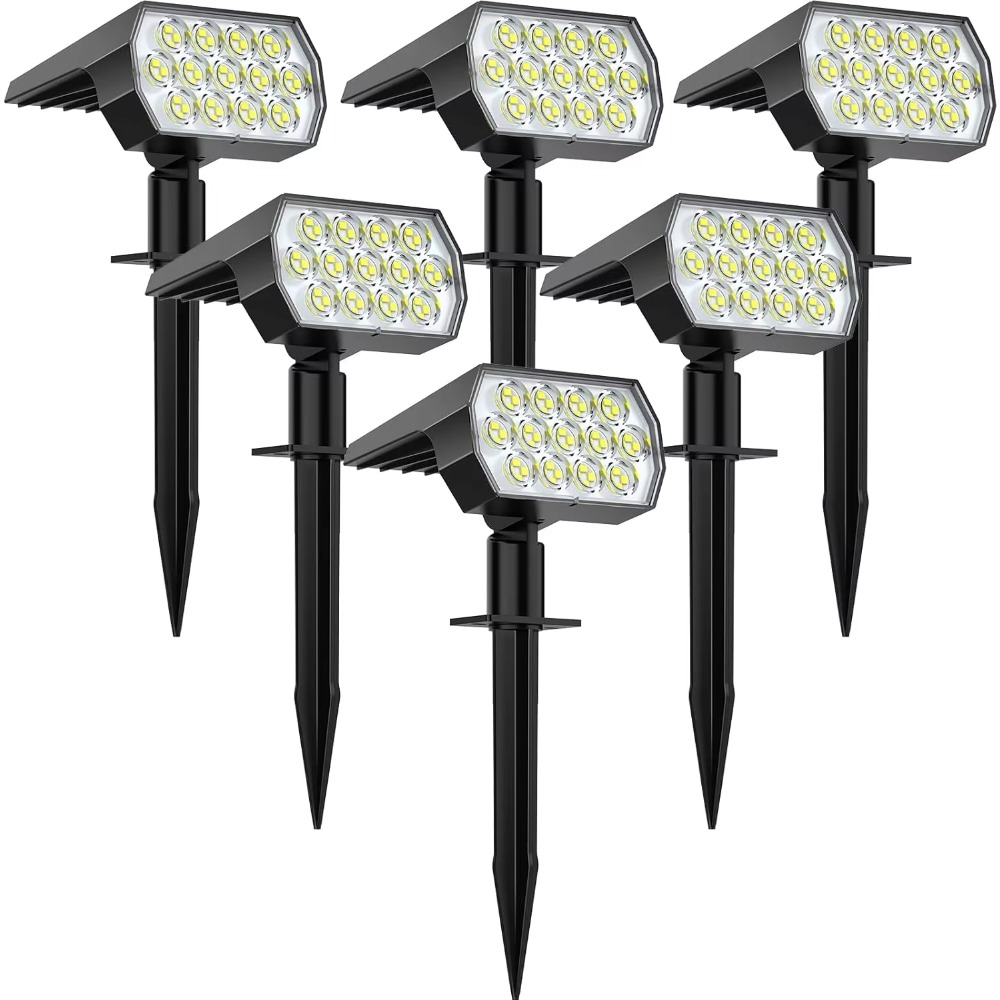 52 LED Solar Spot Lights Outdo - đánh giá và giá Solar Garden Spotlight Rgb