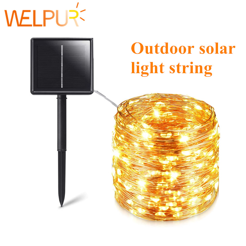 Năng Lượng Mặt Trời Dây Cổ Tíc - đánh giá và giá Solar String Lights Outdoor 20M