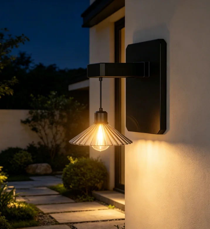 Solar Outdoor Wall Lamp Retro  - đánh giá và giá Solar Wall Light Fence Lamp