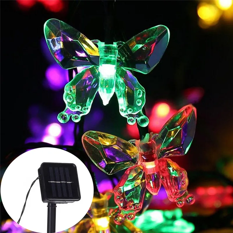 Bướm Pha Lê Ngoài Trời Năng Lư - đánh giá và giá Solar String Lights Outdoor 20M