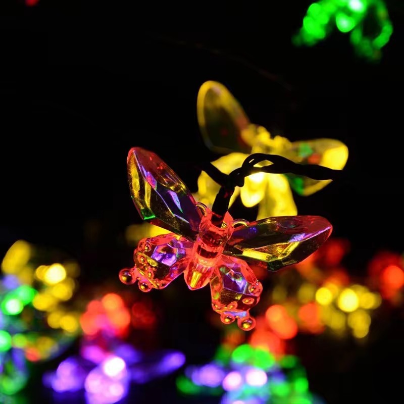 Bướm Pha Lê Ngoài Trời Năng Lư - đánh giá và giá Solar String Lights Outdoor 20M