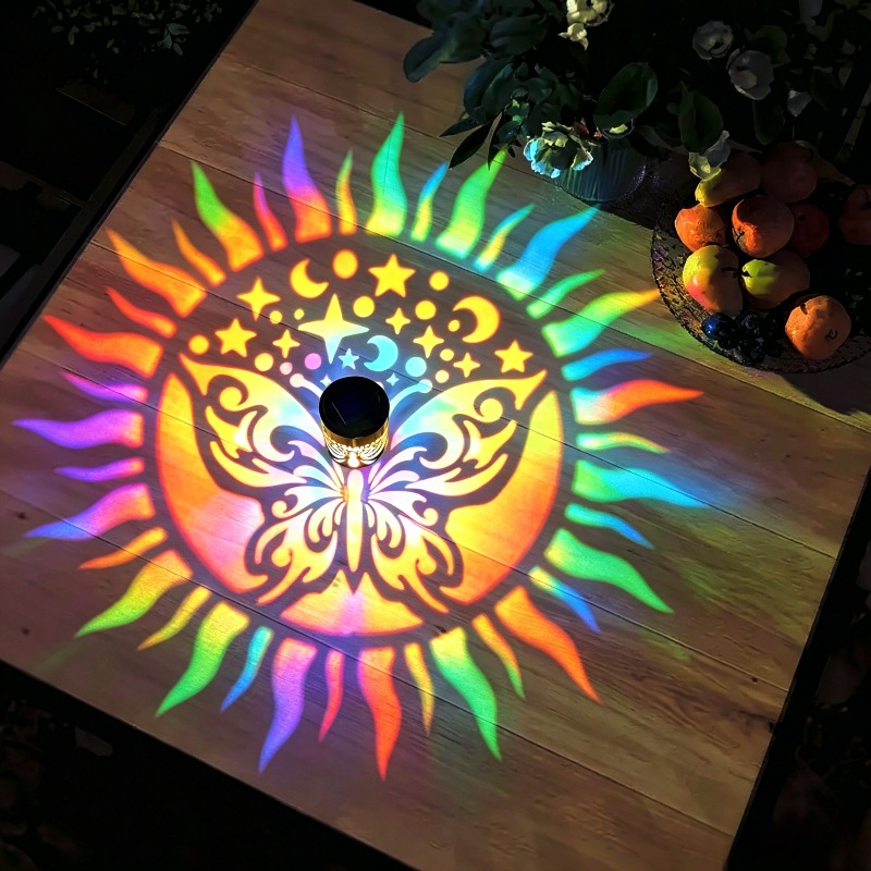 Solar Mandala Butterfly Projec - đánh giá và giá Solar Wall Light Fence Lamp