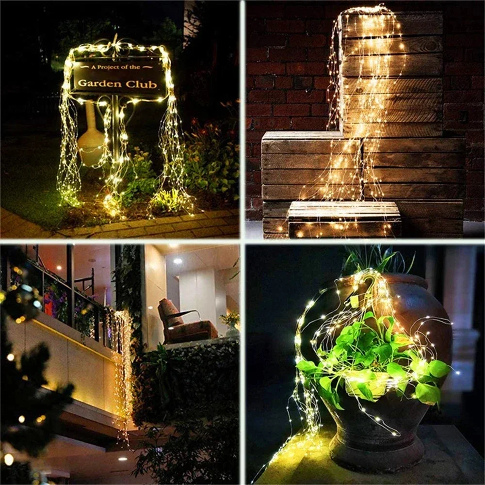 100/200/400 Đèn LED Năng Lượng - đánh giá và giá Solar String Lights Outdoor 20M