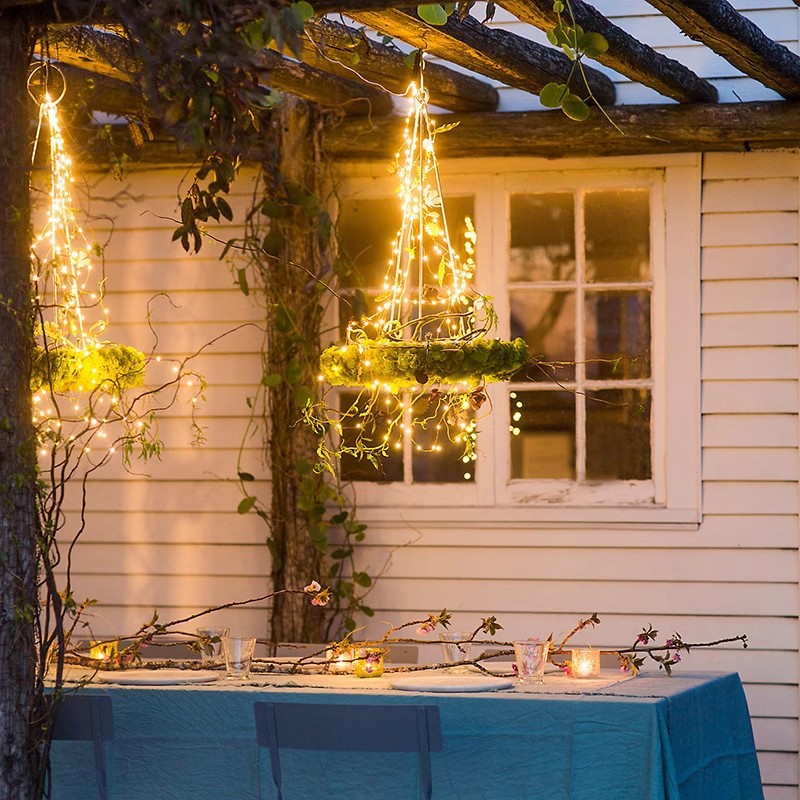 100/200/400 Đèn LED Năng Lượng - đánh giá và giá Solar String Lights Outdoor 20M