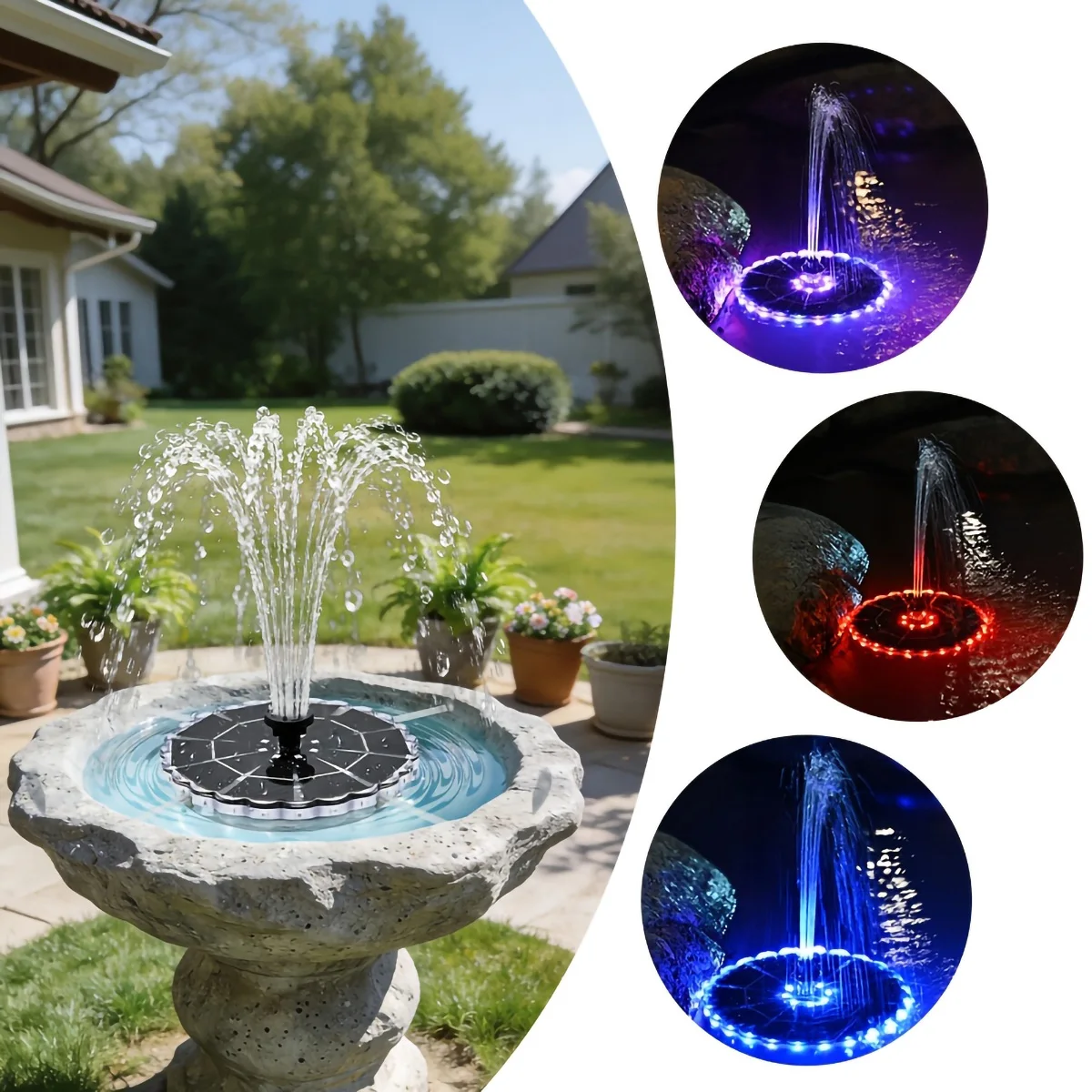 3.5W Outdoor Solar Fountain fo - đánh giá và giá Solar Ground Light Driveway