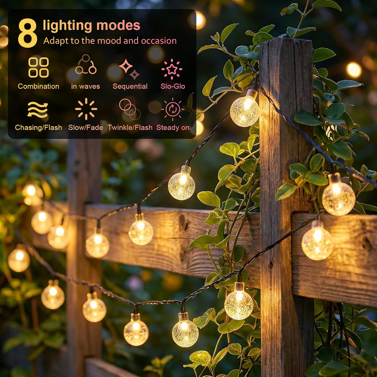 Solar String Lights Outdoor LE - đánh giá và giá Solar String Lights Outdoor 20M