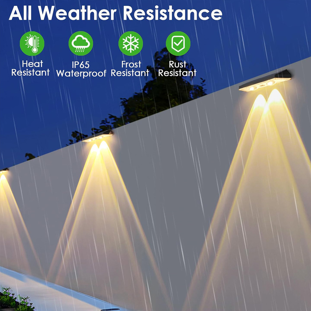Solar Lamp Path Deck Wall Stai - đánh giá và giá Solar Wall Light Fence Lamp