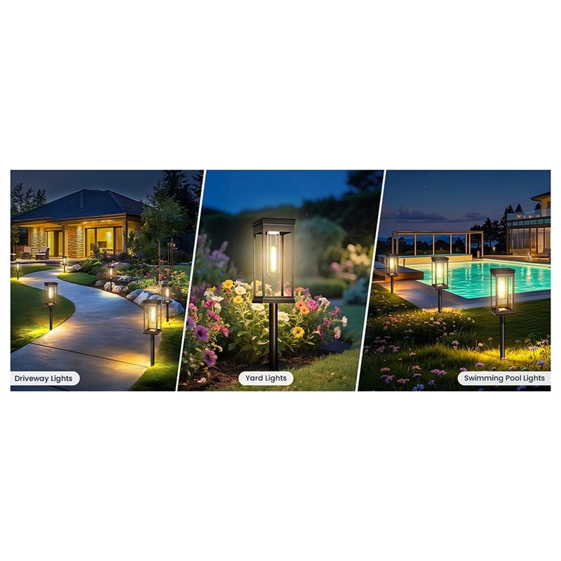 Hot SV-Outdoor LED Square Sola - đánh giá và giá Solar Pathway Lights 8 Pack
