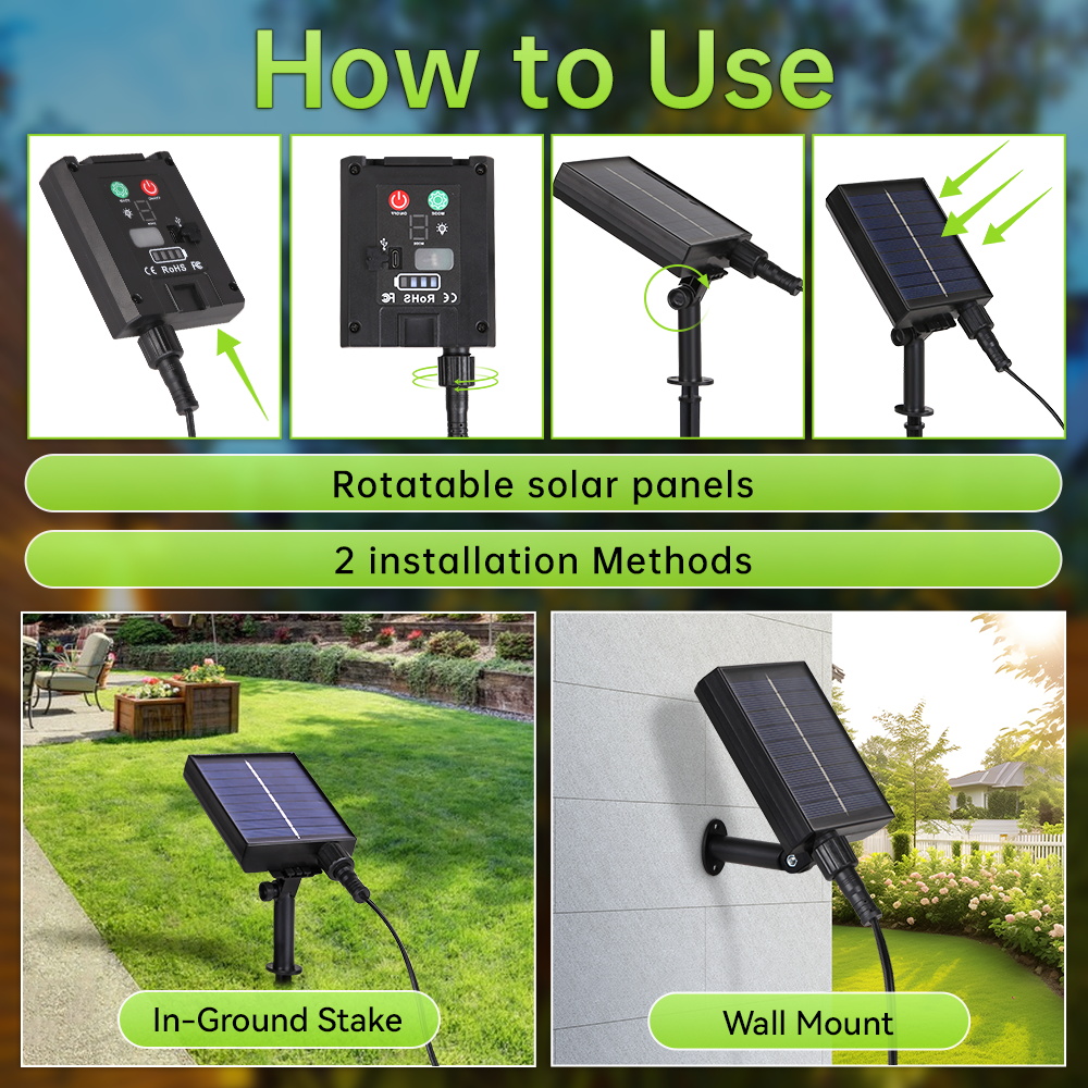 Outdoor Solar Light String War - đánh giá và giá Solar String Lights Outdoor 20M